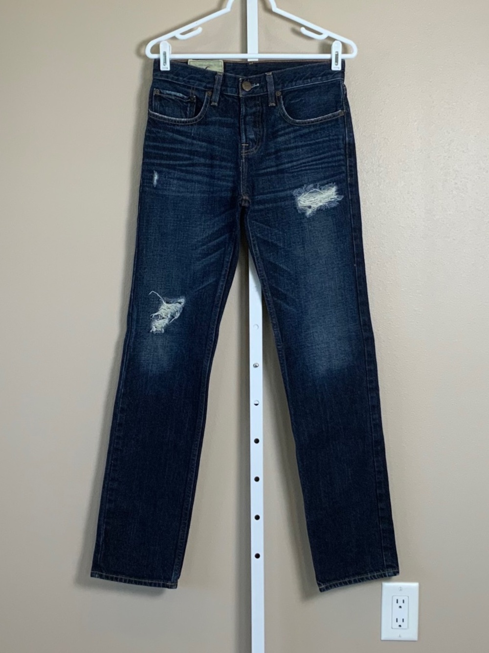 Hollister Distressed Denim Blue Jeans